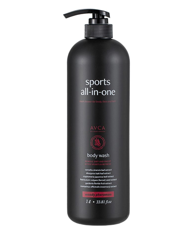 스포츠 올인원 퍼퓸드 바디워시 우디 페로몬향 1000ml