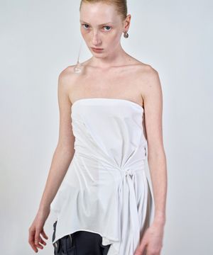 INCLINE DRAPING TANK TOP IVORY