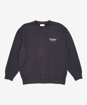 레이아웃 로고 맨투맨 블랙 L