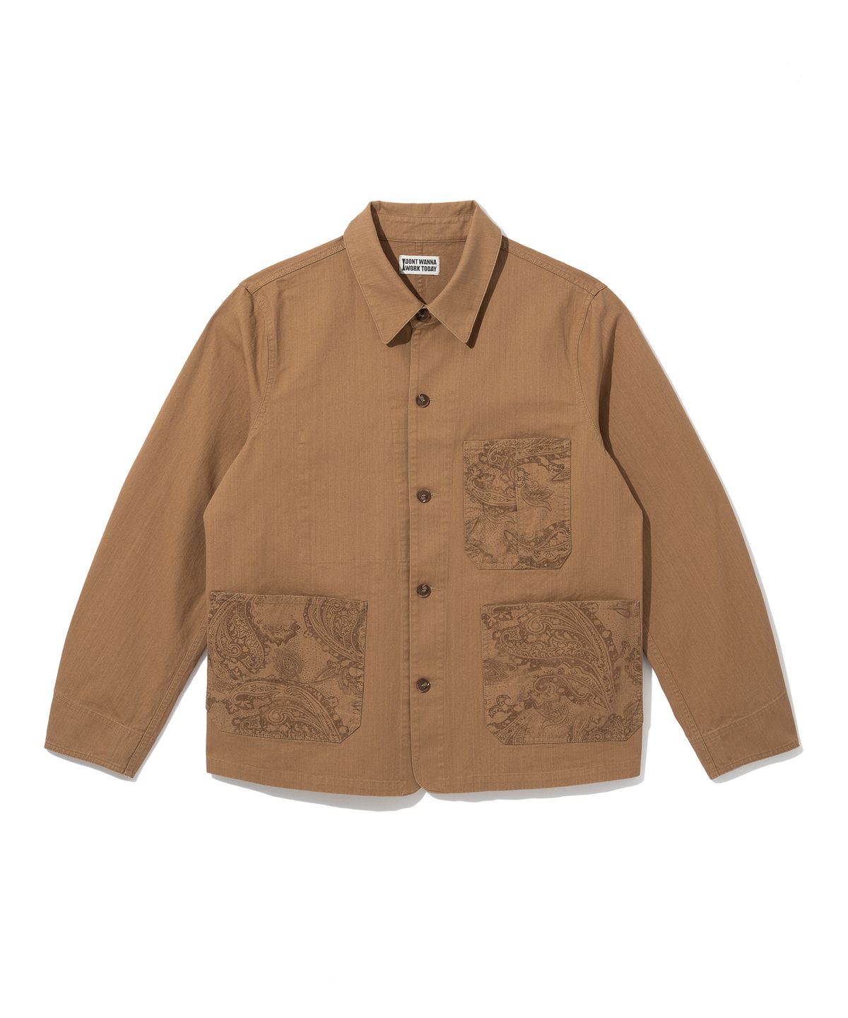 아이돈워너워크투데이(IDONTWANNAWORKTODAY) SHIRT JACKET (BEIGE)