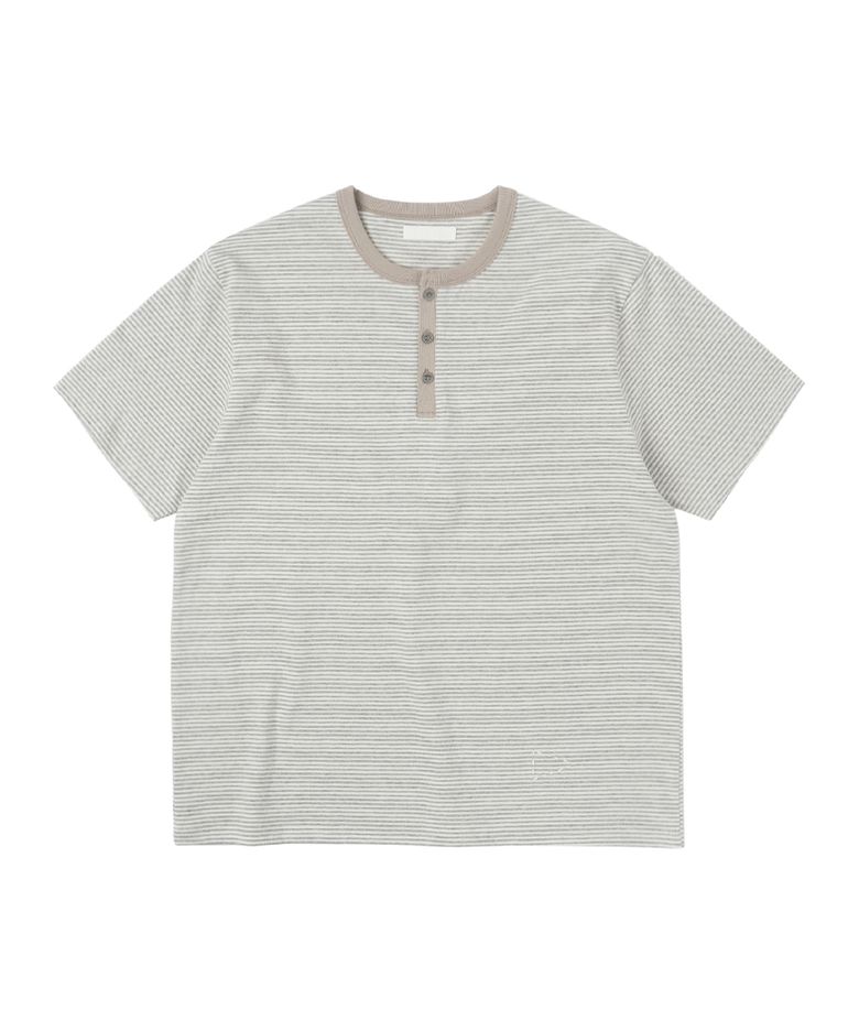 ST Henley Neck Tee - Oatmeal