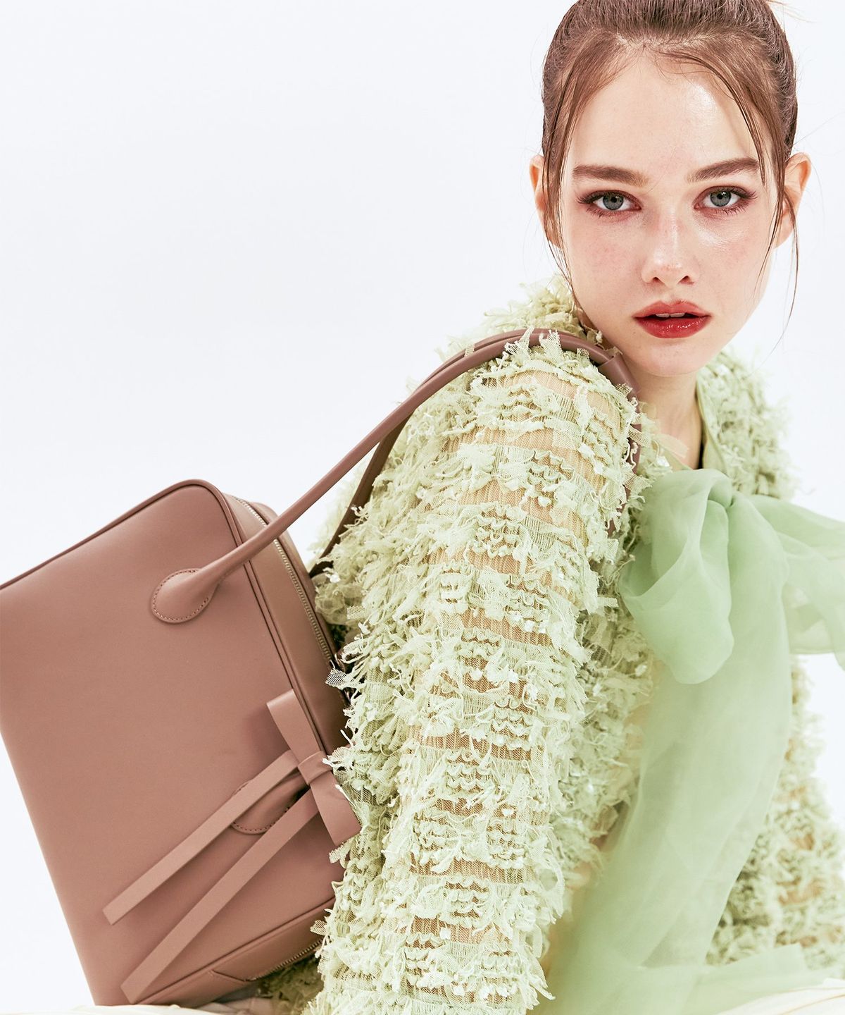 보우틱(BOWTIQUE) 모니카 이태리 레더 숄더백_모카 브라운