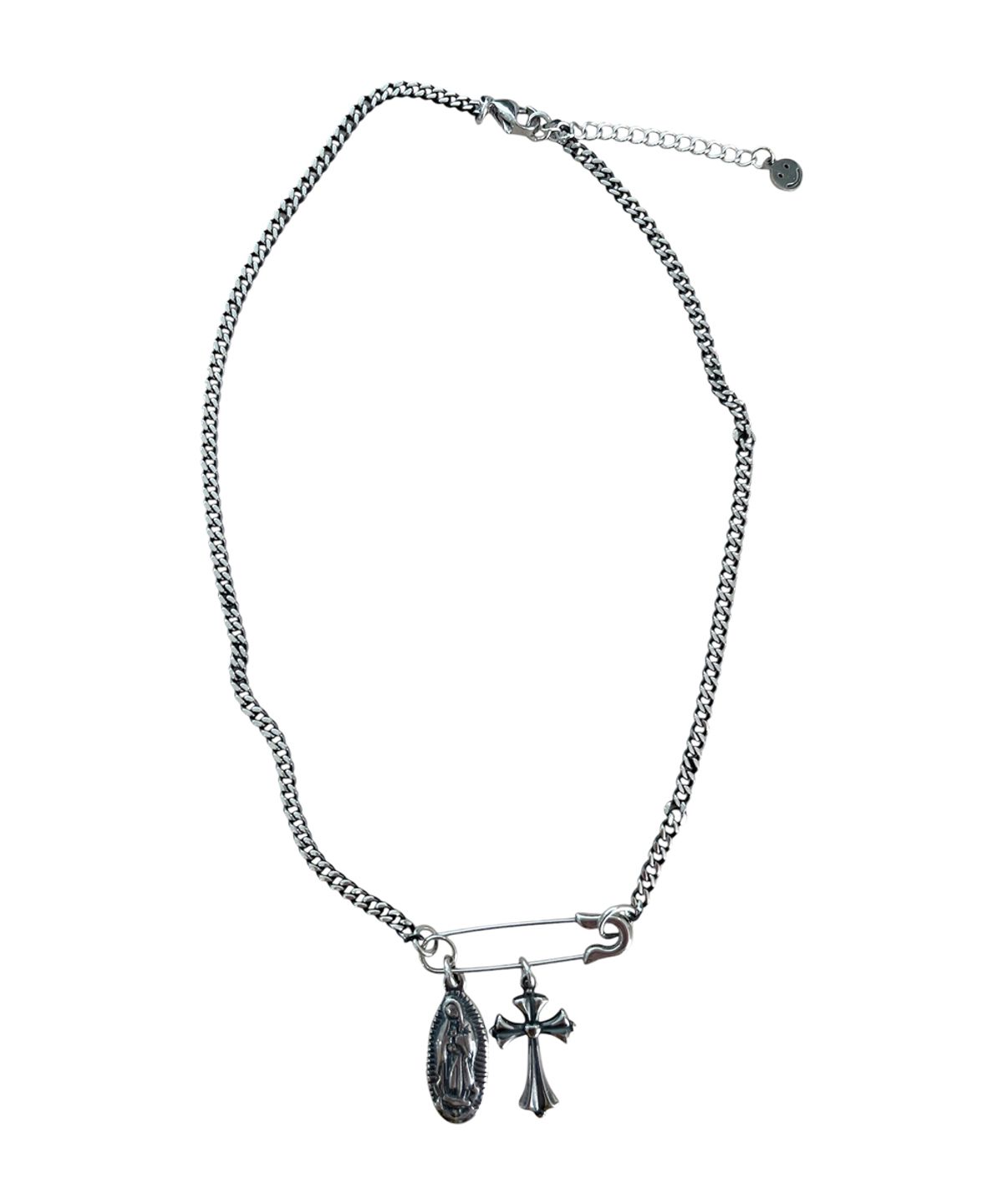 스케이터락(SK8ER ROCK) Holy Pin Vintage Chain Necklace