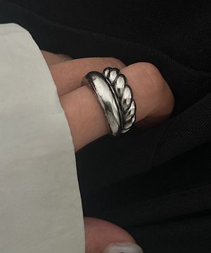 Vintage Double Texture Ring