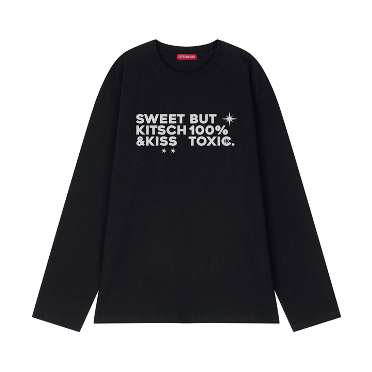 키치앤키스(KITSCH&KISS) SWEET GRAY 코튼 롱 슬리브 (SCLKNK-108)