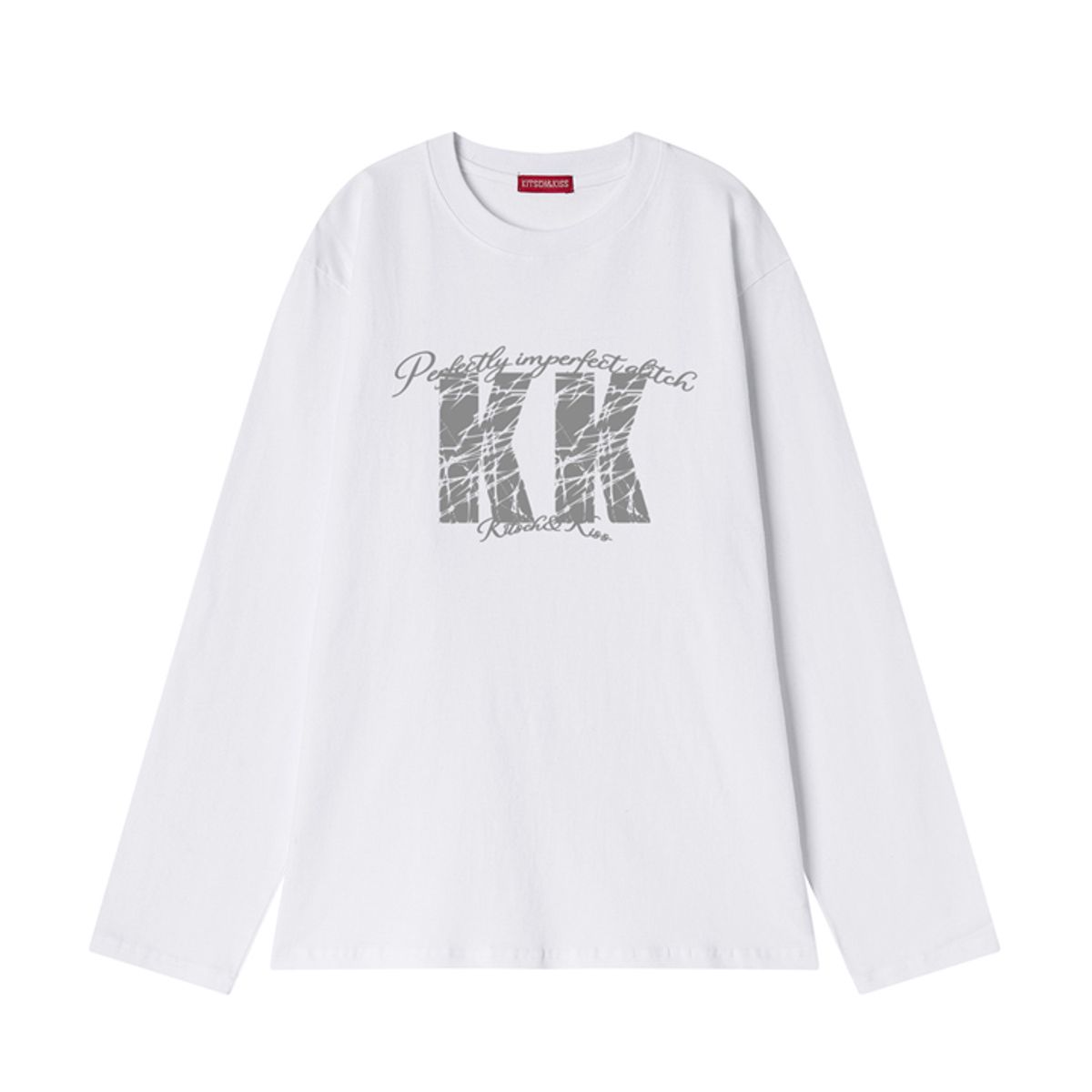 키치앤키스(KITSCH&KISS) KK CRACK 코튼 롱 슬리브 (SCLKNK-107)