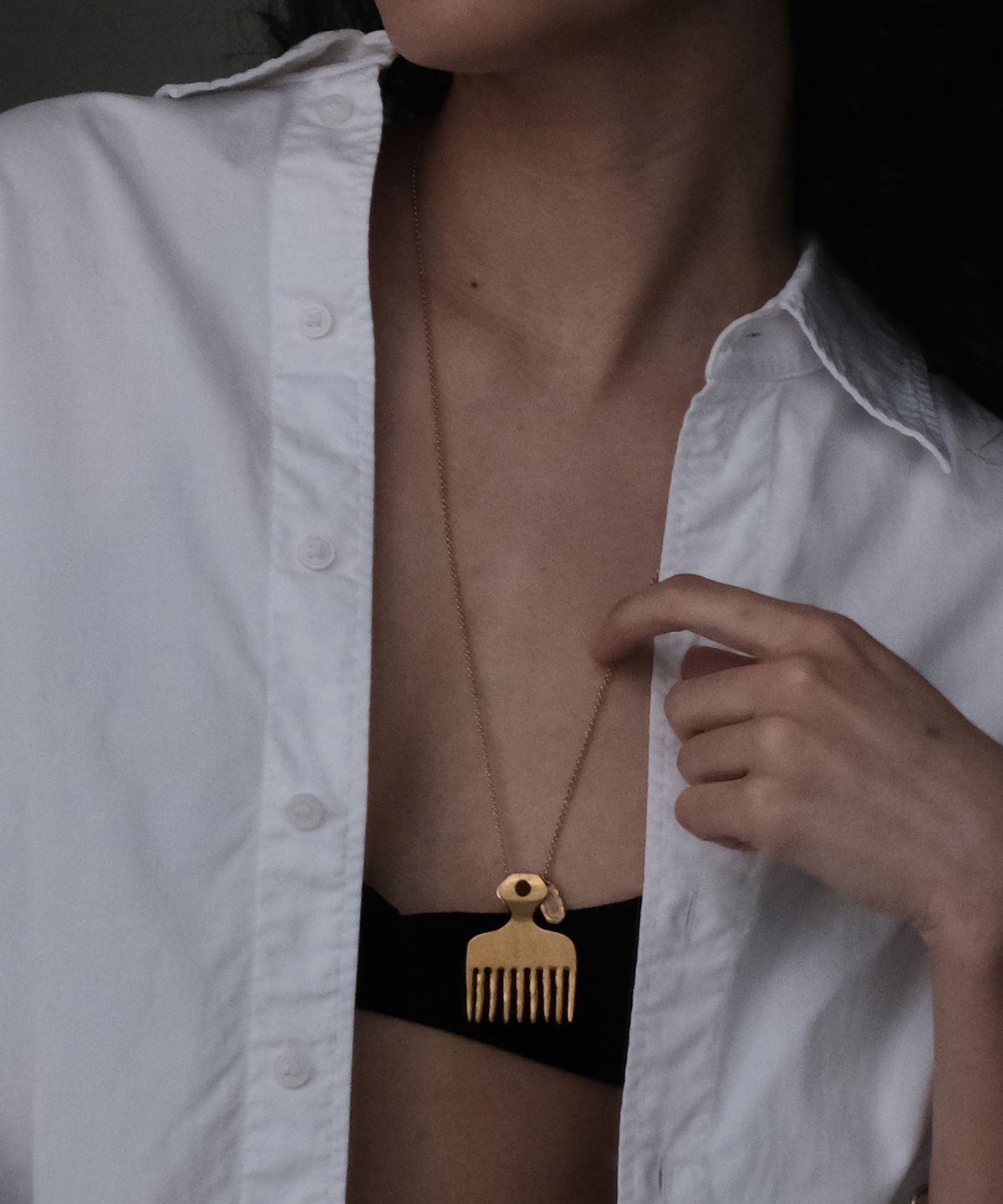 모헤르(MOHR) Comb Necklace (Small Scale)