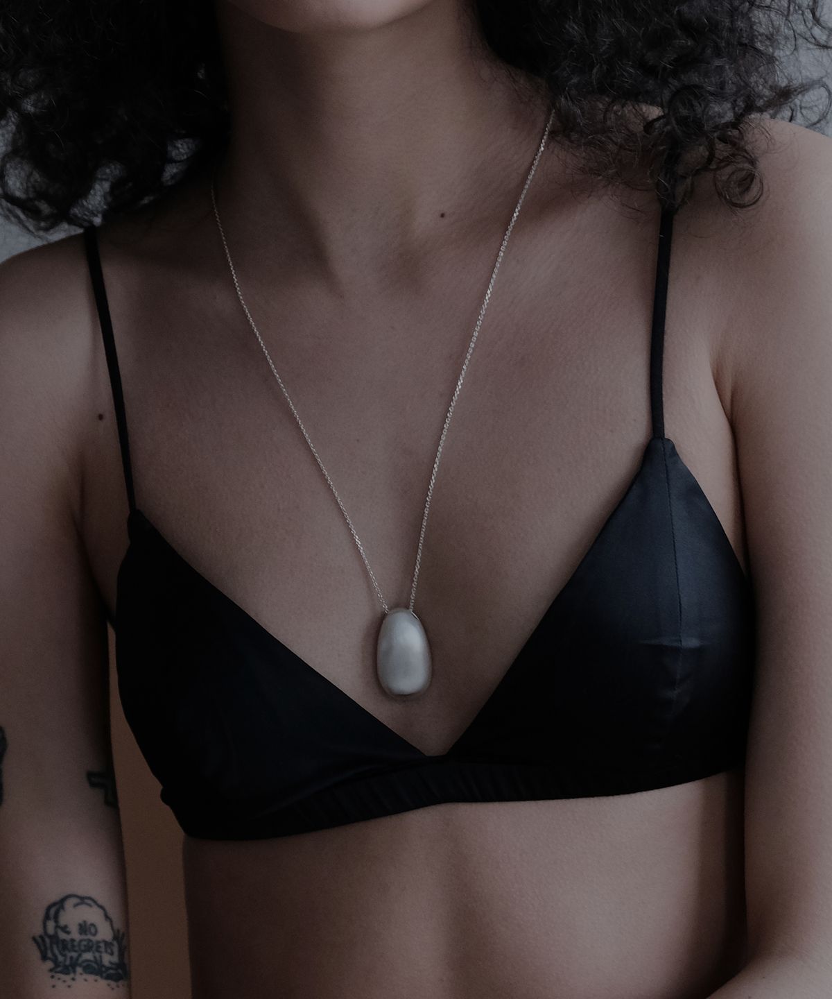 모헤르(MOHR) Lune Necklace (무광) - Large Scale