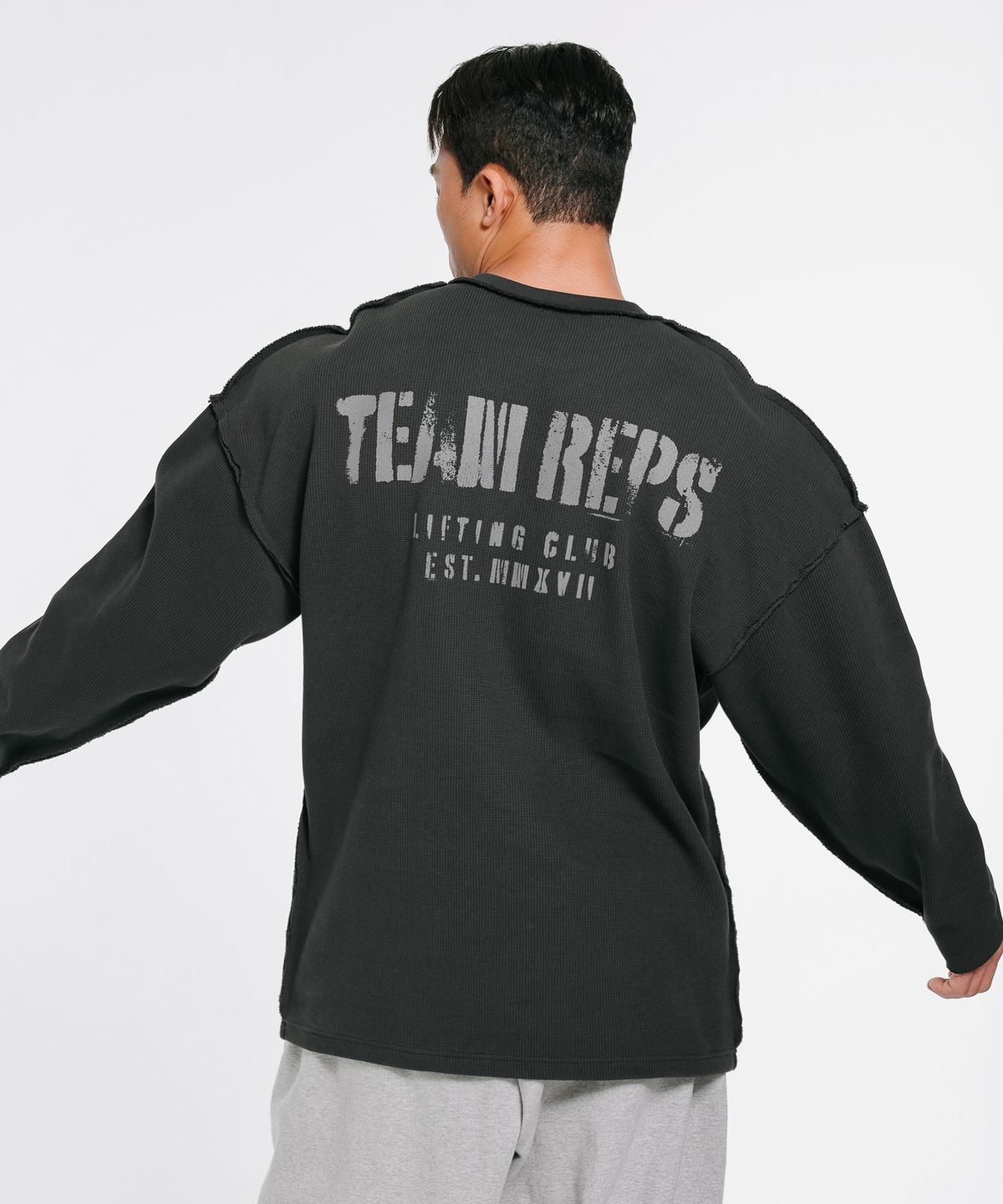 랩스온랩스(REPSONREPS) 팀 랩스 워싱 와플 데끼 긴팔 2컬러