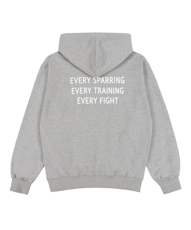 THE 12TH ROUND FIGHT HOODIE GRAY