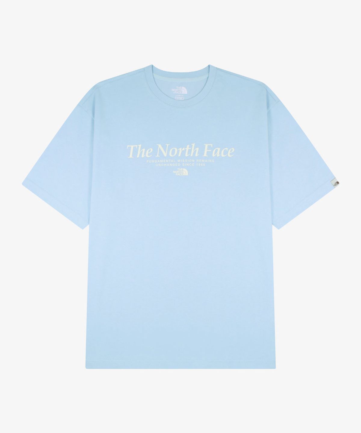 노스페이스(THE NORTH FACE) NT7US10M 시그니처 반팔 티 LIGHT BLUE