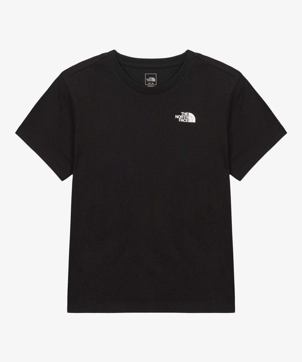 노스페이스(THE NORTH FACE) NT7US30A 여성 코튼 베이직 반팔 티 BLACK