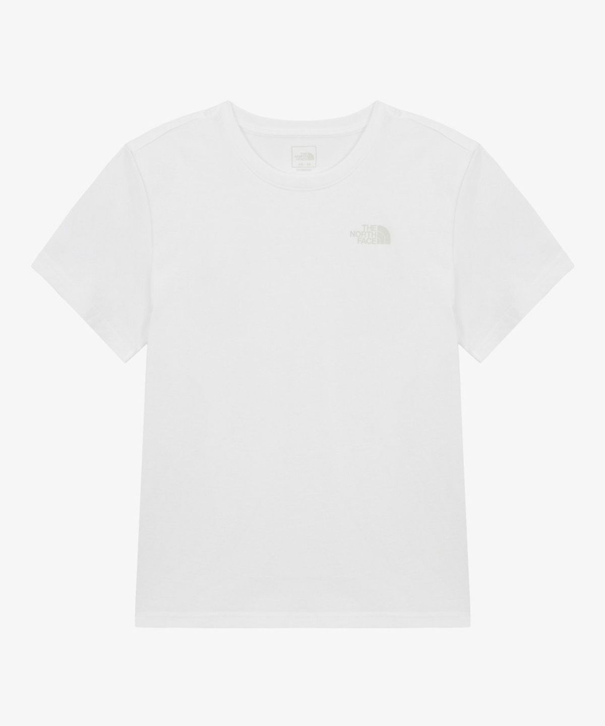 노스페이스(THE NORTH FACE) NT7US30B 여성 코튼 베이직 반팔 티 WHITE