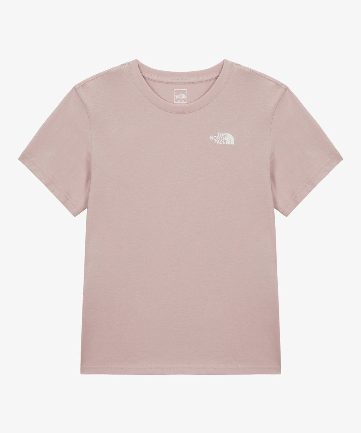 노스페이스(THE NORTH FACE) NT7US30D 여성 코튼 베이직 반팔 티 GRAYISH PINK