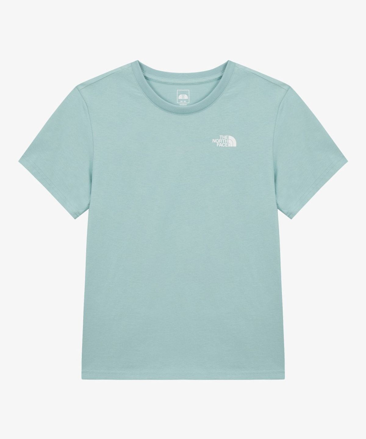 노스페이스(THE NORTH FACE) NT7US30E 여성 코튼 베이직 반팔 티 GRAYISH TURQUOISE
