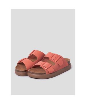 (WOMEN) 코르크 청키 솔 투 스트랩 샌들  코럴 (HH44K2C317)