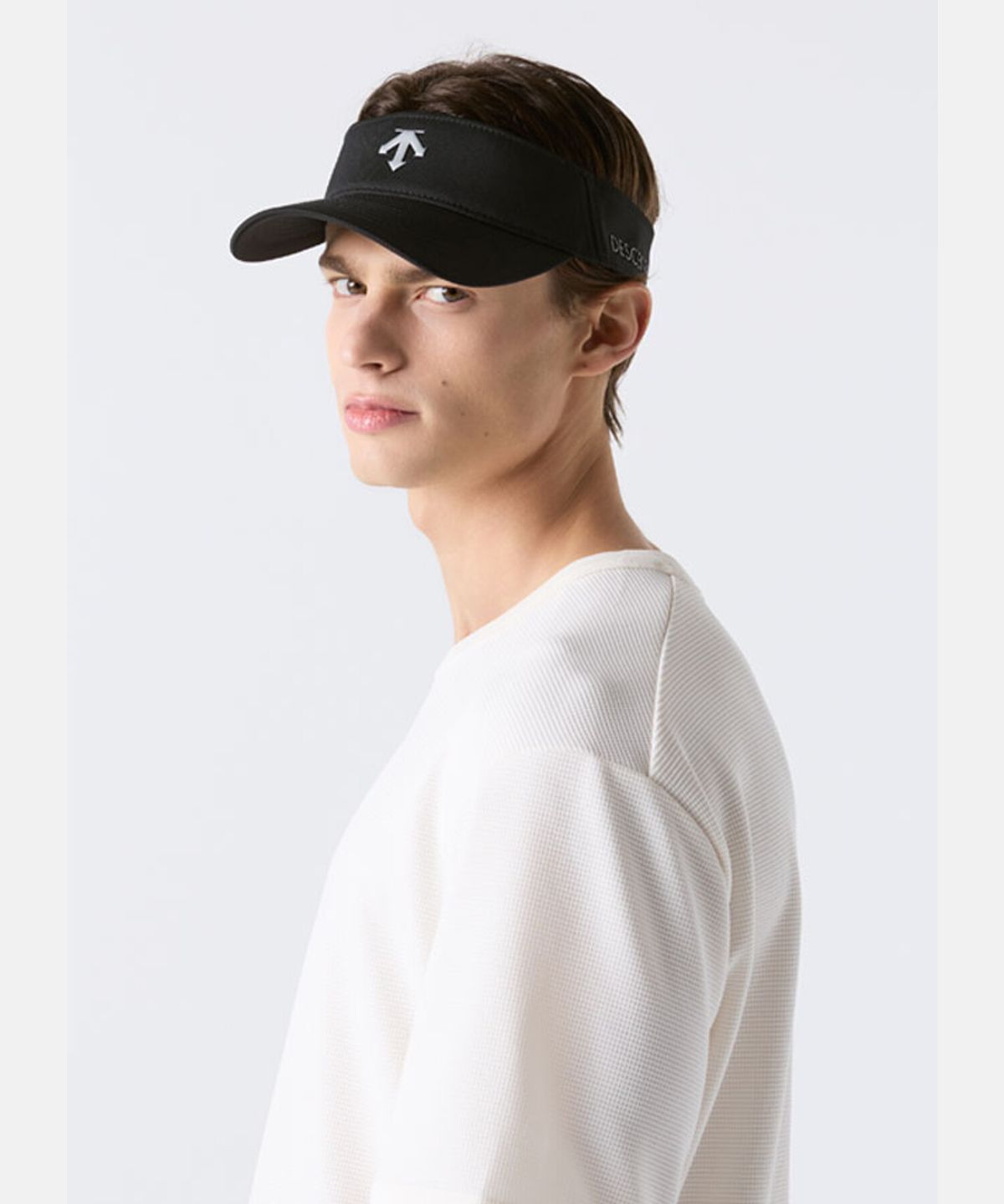 데상트(DESCENTE) 탁텔 선바이저 블랙 SR123UCP32