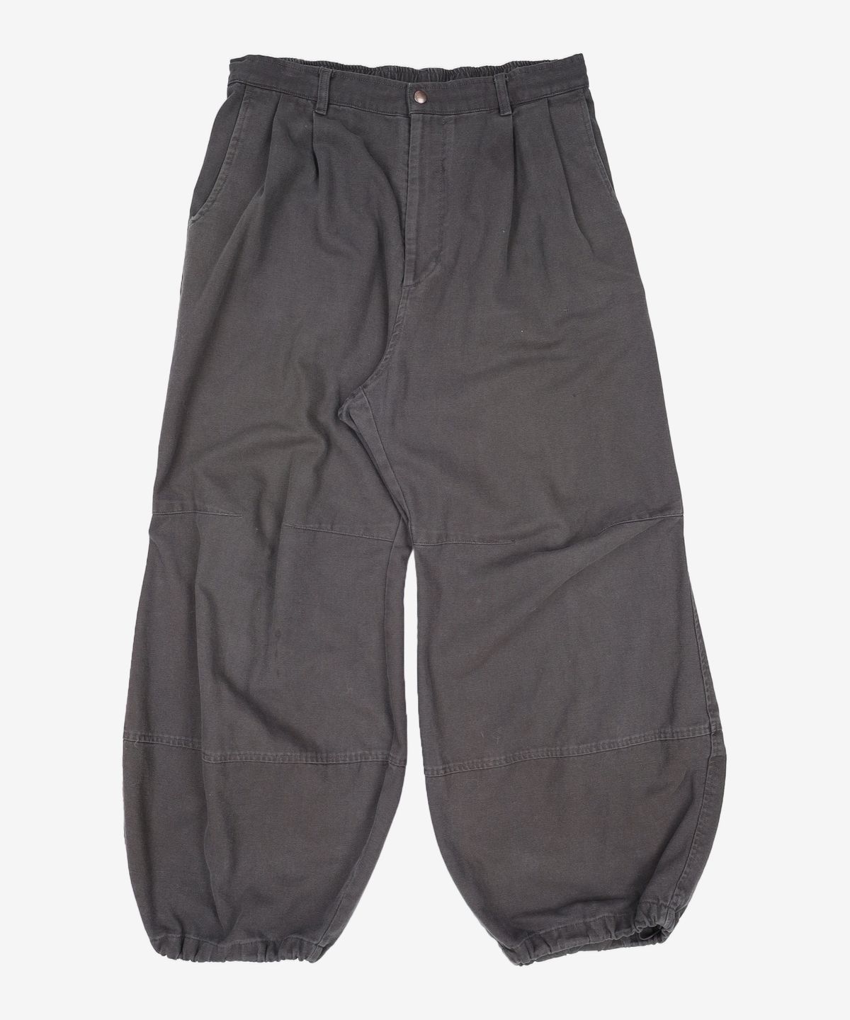 해칭룸(HATCHINGROOM) Volume Pants Oxford Washed Charcoal 4