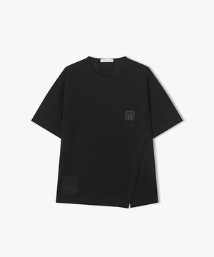 [26SS] LMM41781 블랙 레귤러핏 반팔 티셔츠