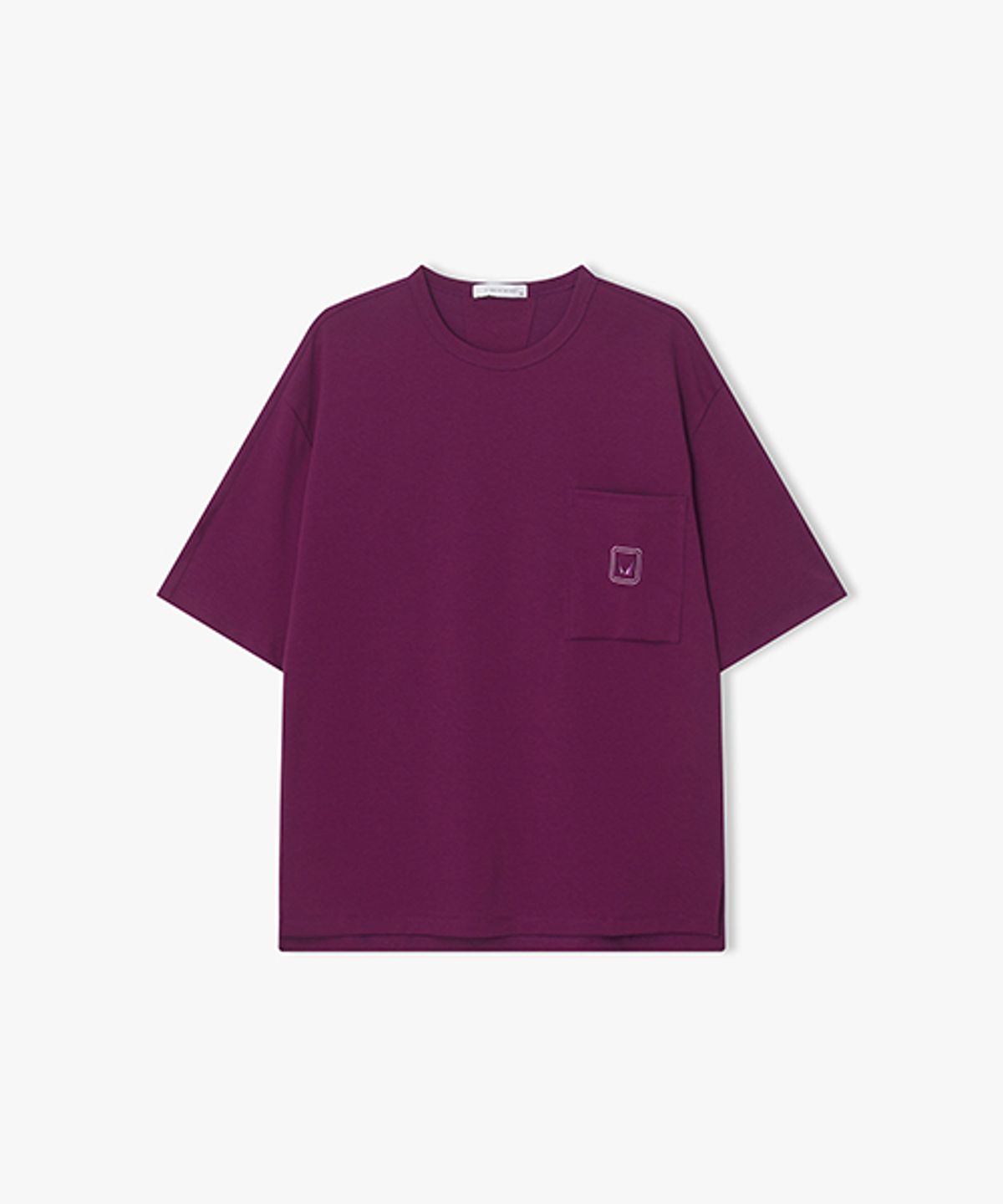 리버클래시(LIBERCLASSY) [26SS] LMM41786 마젠타 세미오버핏 반팔 티셔츠