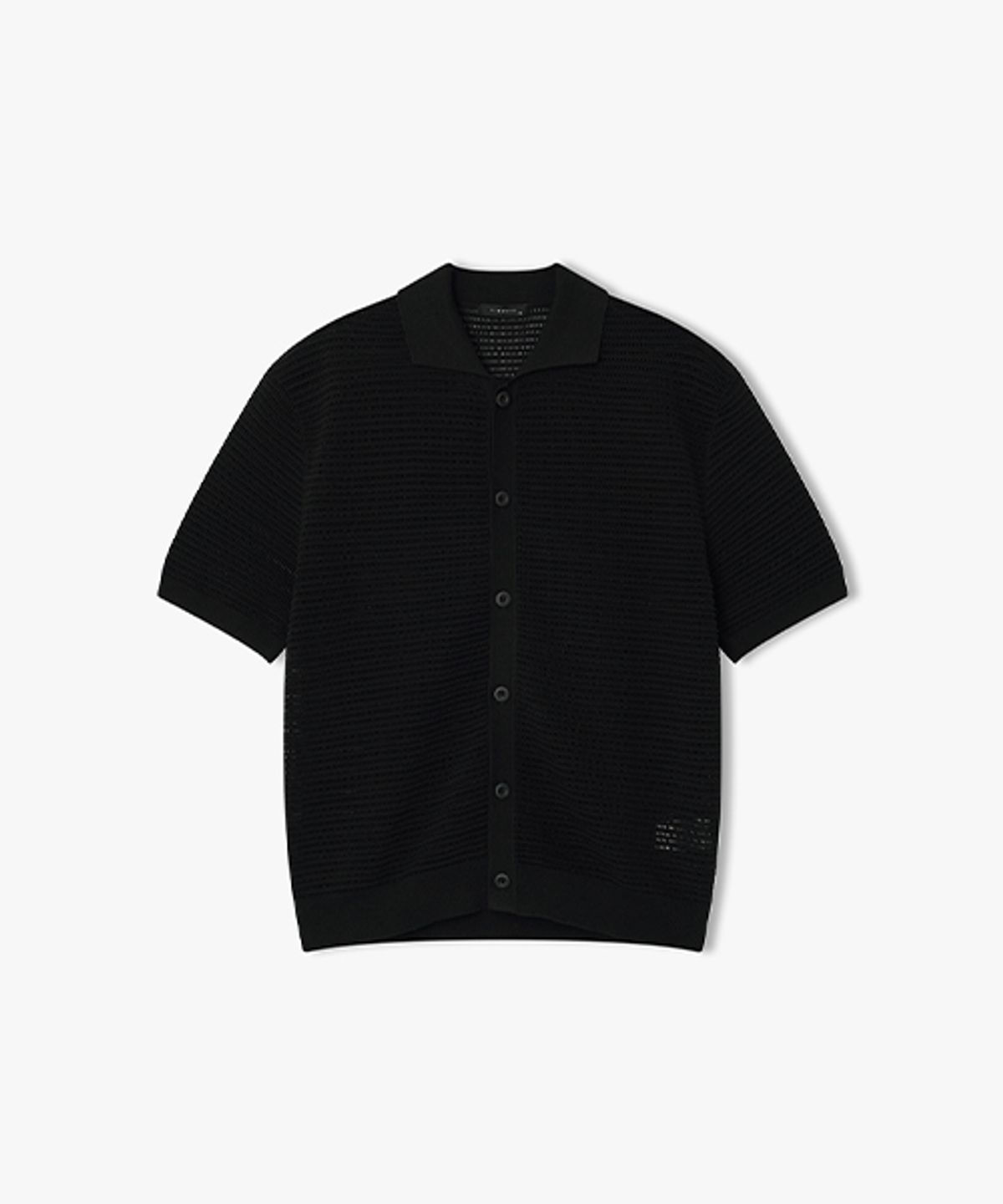 리버클래시(LIBERCLASSY) [26SS] LMM51701 블랙 스카시 솔리드 하프 가디건