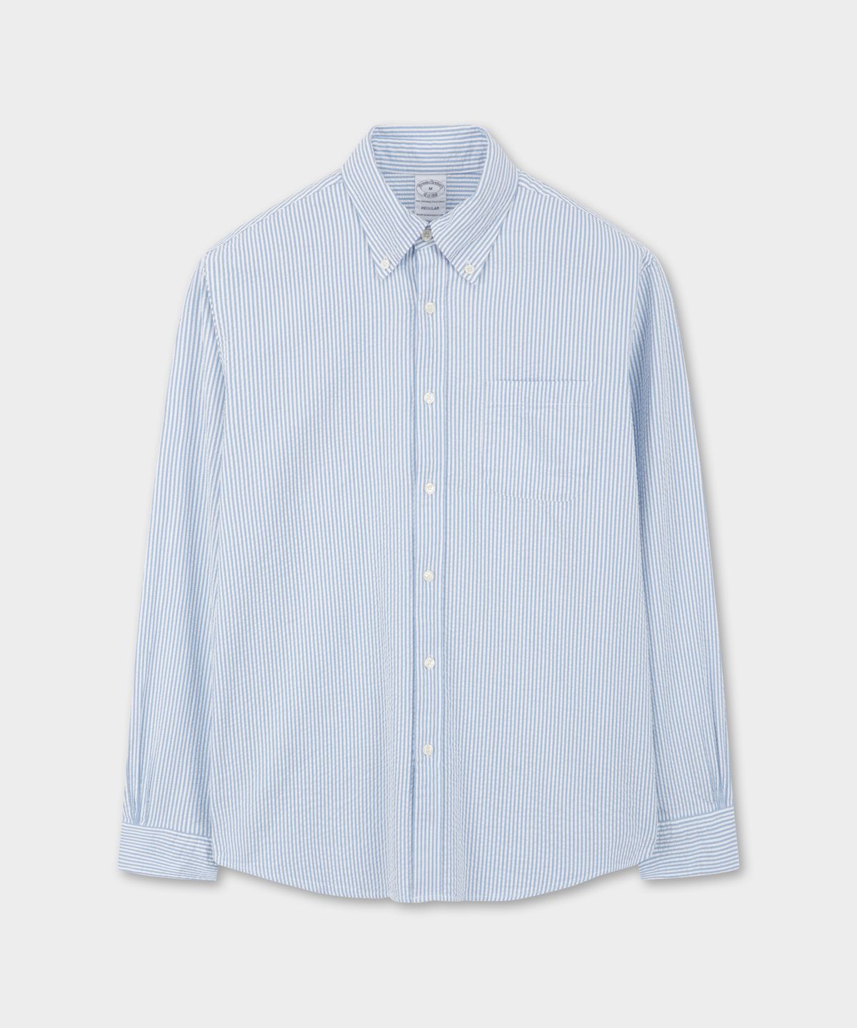 브룩스 브라더스(BROOKS BROTHERS) 시어서커 스트라이프 셔츠 (라이트블루) (BBTHMNG203)