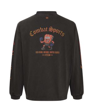 UFC 글로브 보이 오버핏 긴팔 티셔츠 차콜 U2LSX1303CH