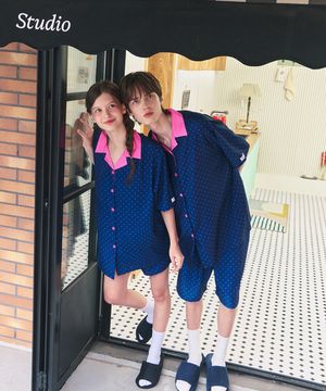 콤피 클린핏 반팔 파자마세트