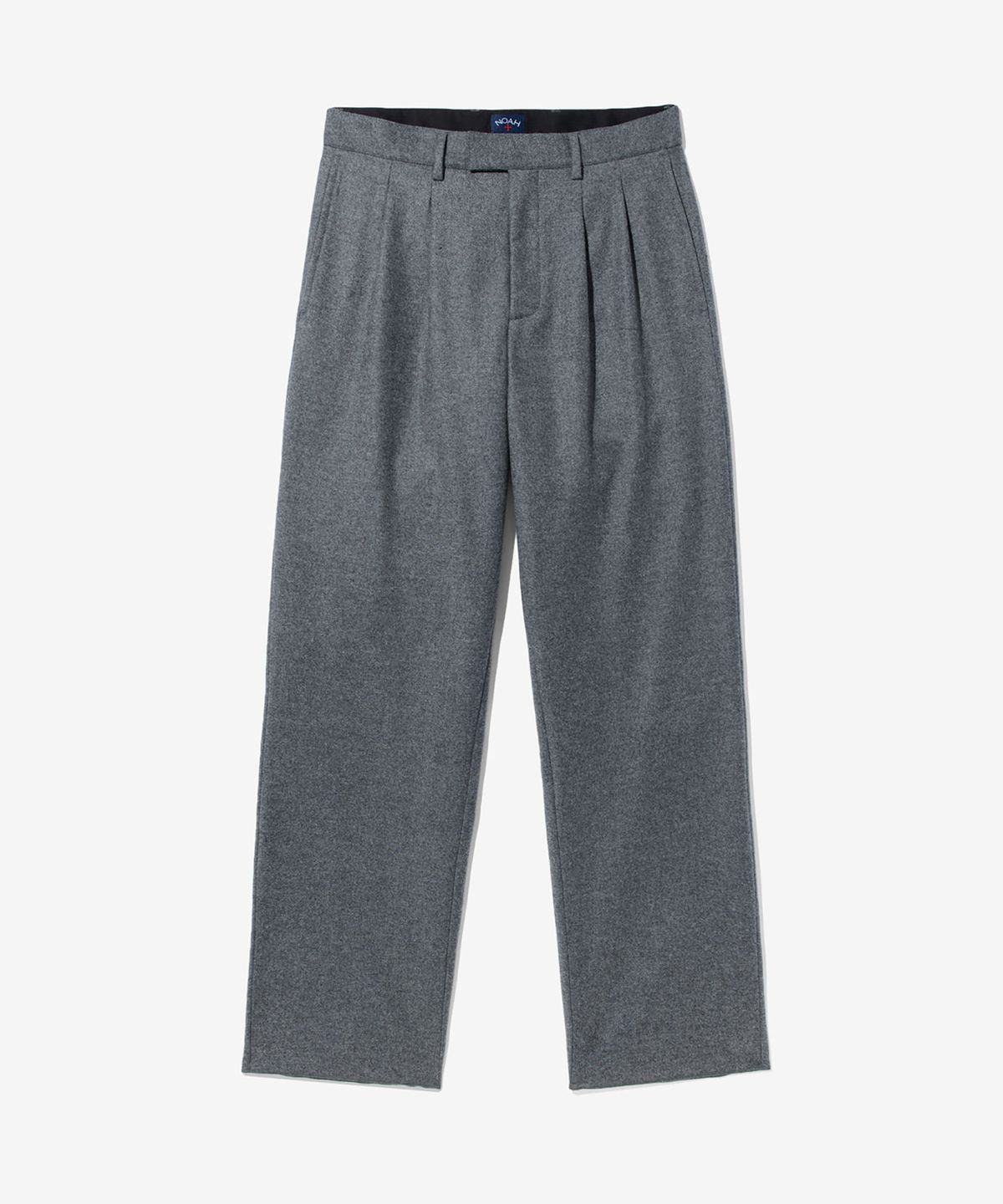 노아(NOAH) (U) 울 더블 플리츠 트라우저 그레이 WOOL DOUBLE-PLEAT TROUSER GREY
