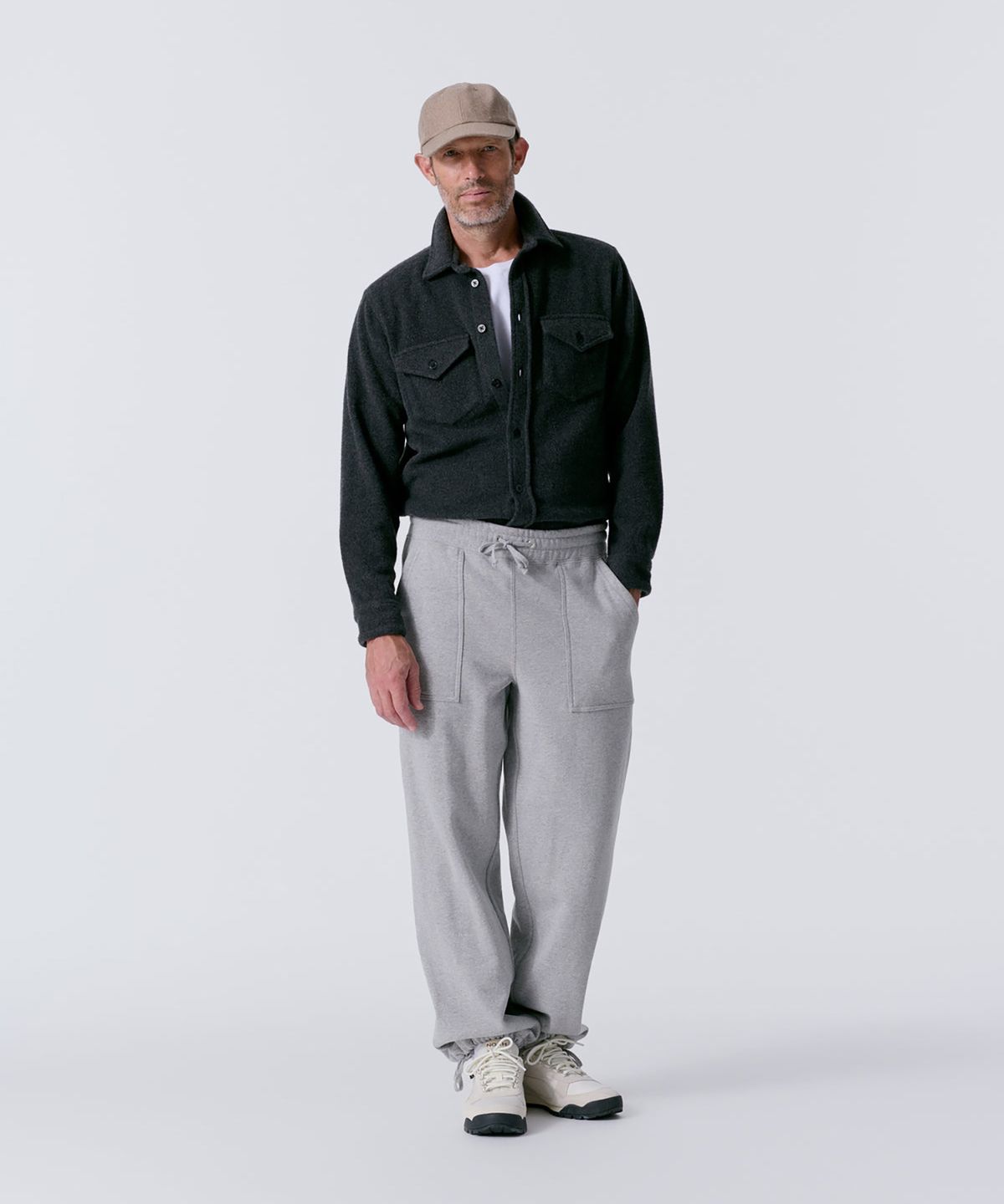 노아(NOAH) (U) 퍼티그 스웨트팬츠 헤더 그레이 FATIGUE SWEATPANTS HEATHER GREY