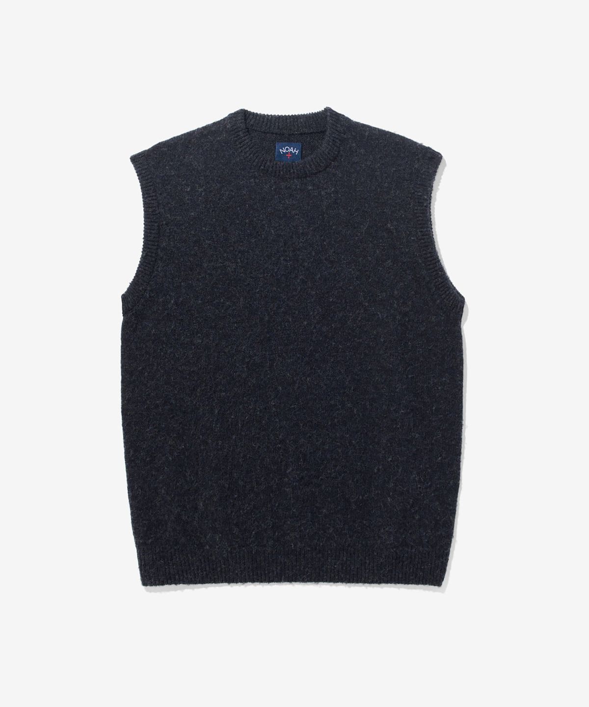 노아(NOAH) (U) 크루넥 셰틀랜드 스웨터 베스트 차콜 CREWNECK SHETLAND SWEATER VEST CHARCOAL