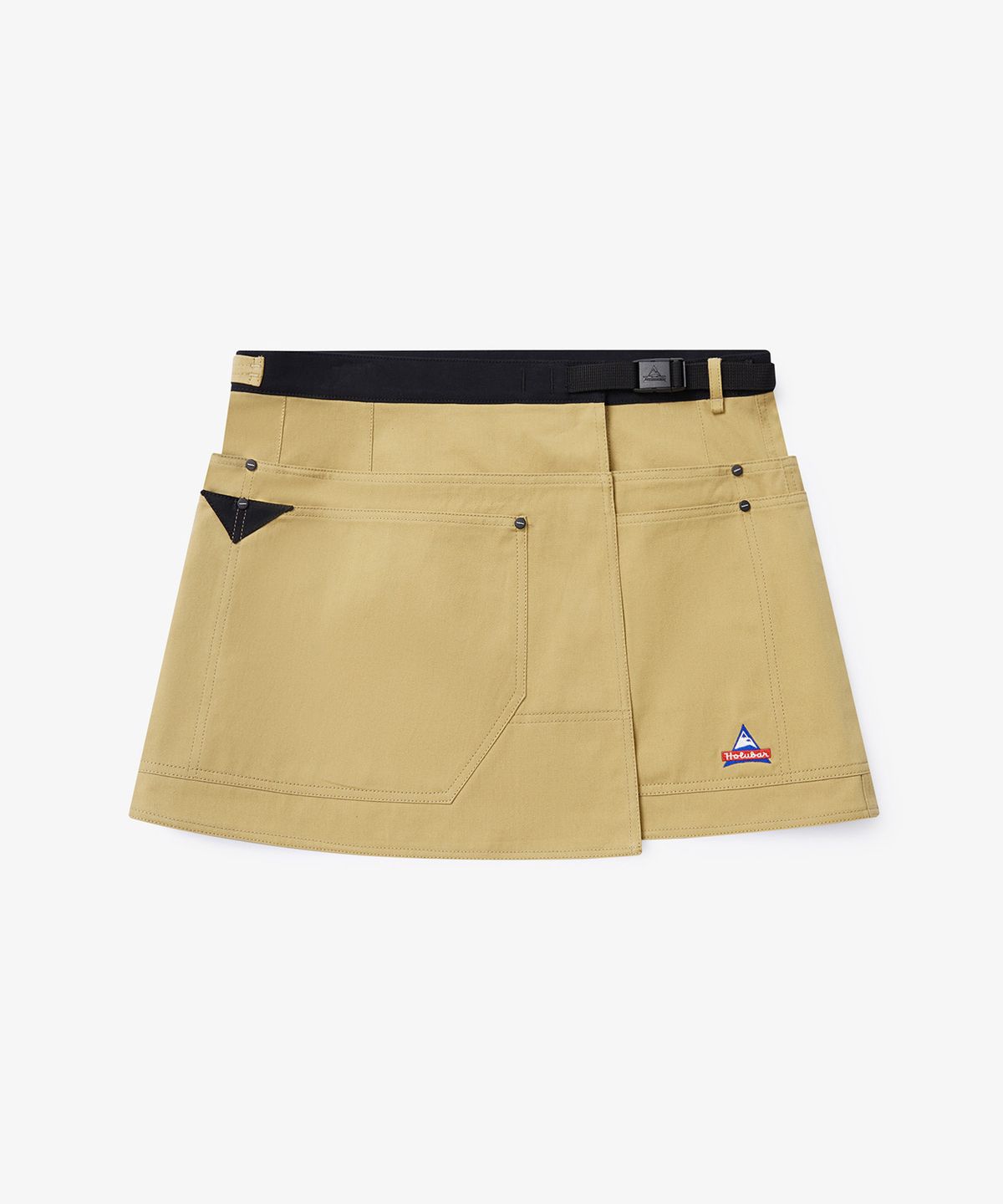 홀루바(HOLUBAR) Trail Split Short Skirt Beige