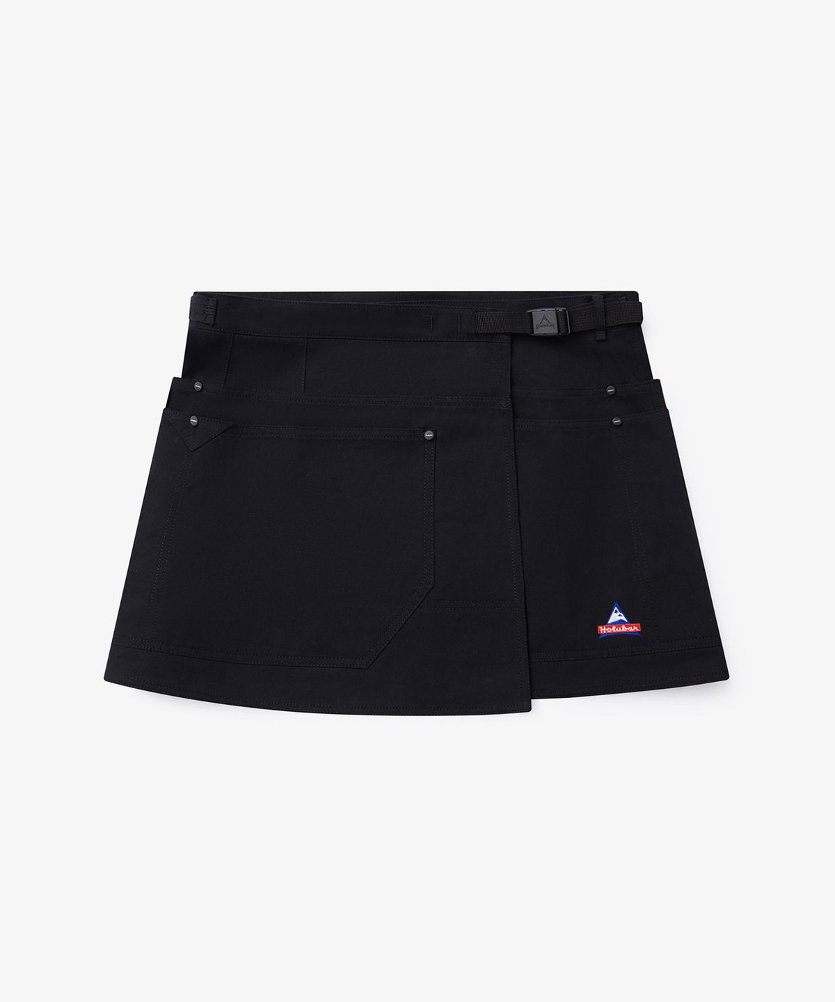 홀루바(HOLUBAR) Trail Split Short Skirt Black