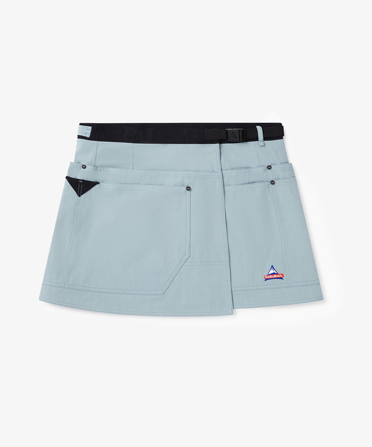 홀루바(HOLUBAR) Trail Split Short Skirt Sky Blue