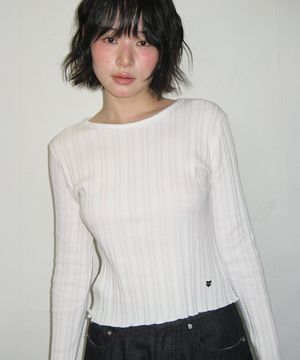 PLEATS SLIM FIT LONG SLEEVE WHITE