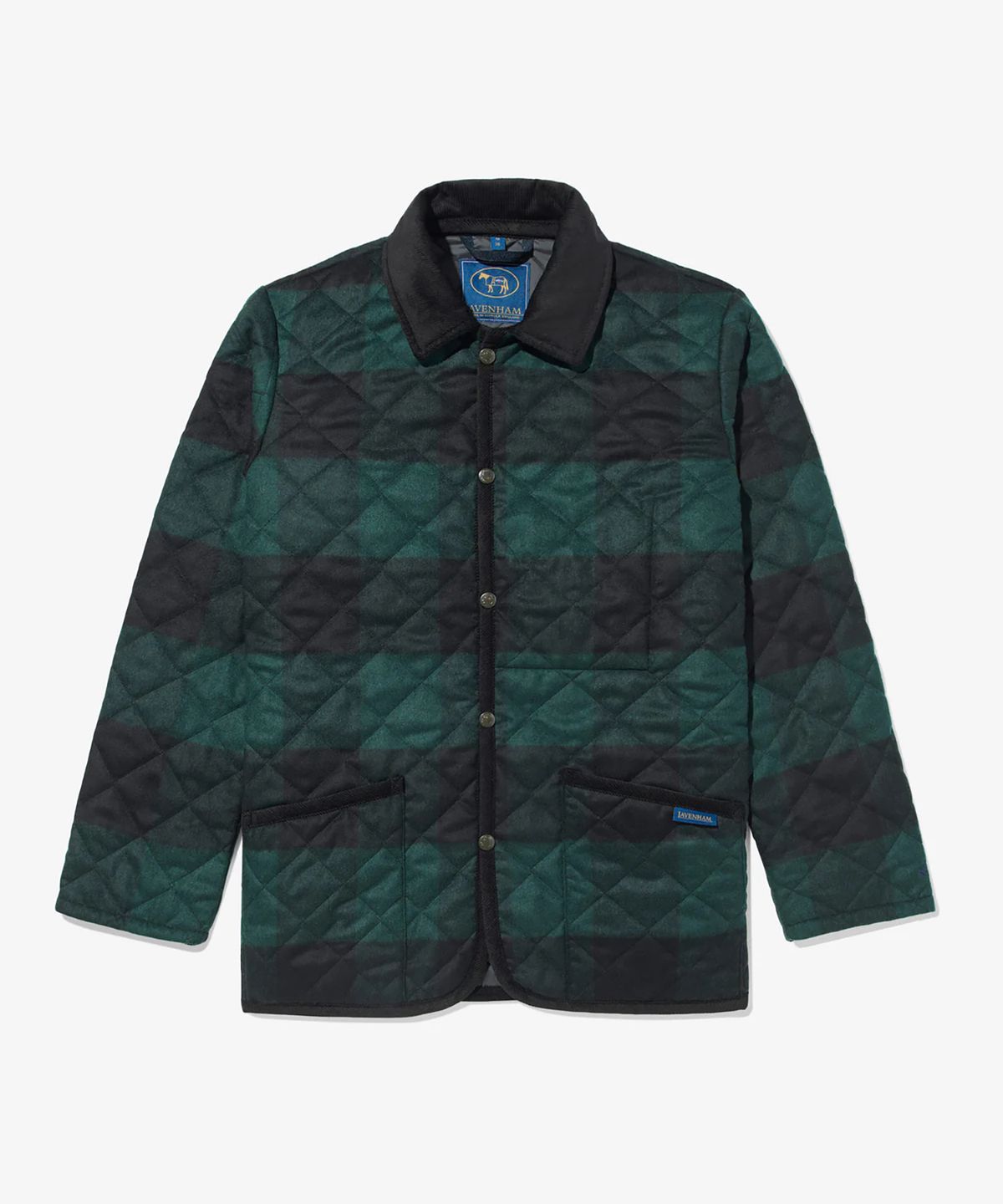 노아(NOAH) (U) 노아 X 레이븐햄 버팔로 체크 레이든 재킷 그린 블랙 NOAH X LAVENHAM BUFFALO CHECK RAYDON JACKET GREEN/BLACK