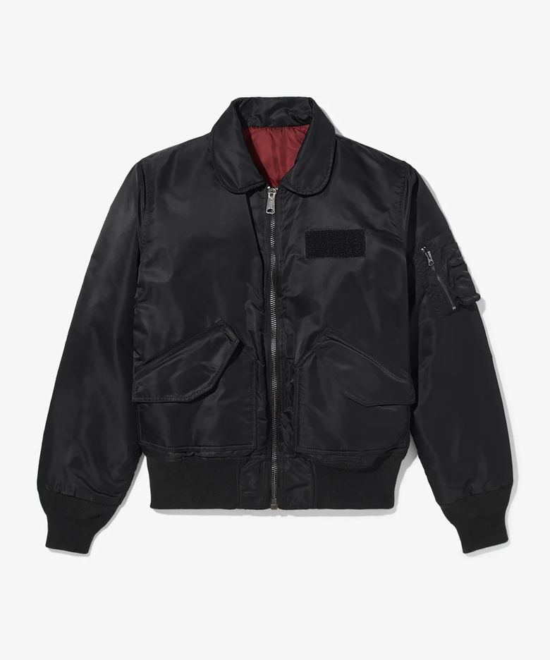(U) 노아 X 알파 인더스트리 MA-2 재킷 블랙 NOAH X ALPHA INDUSTRIES MA-2 JACKET BLACK