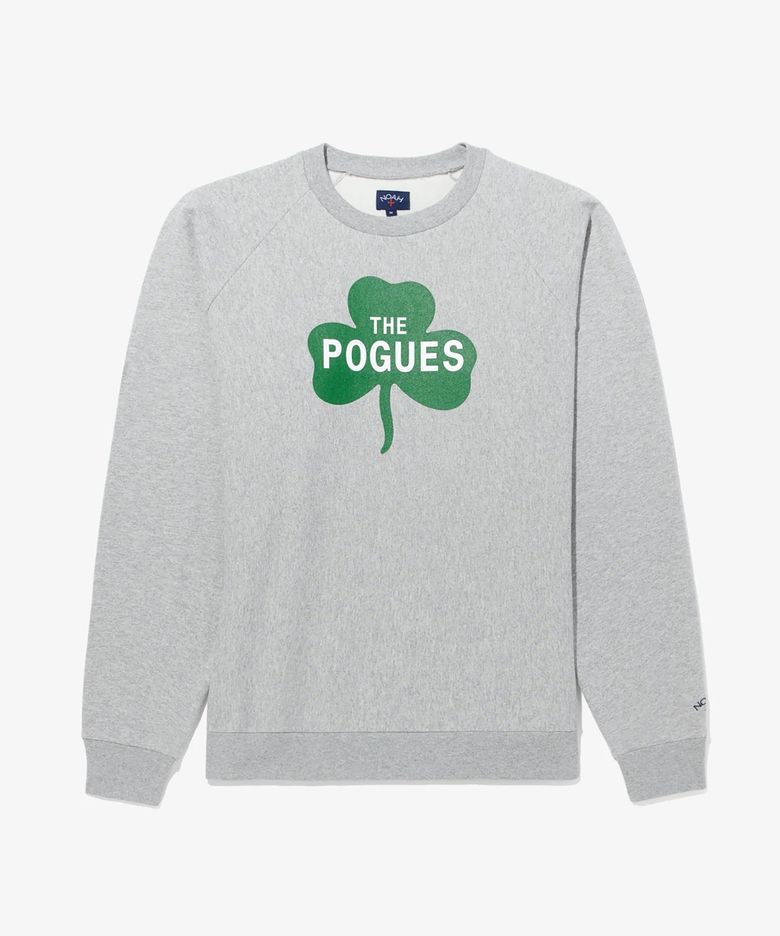 (U) 노아 X 포그스 크루넥 헤더 그레이 NOAH X POGUES CREWNECK GREY