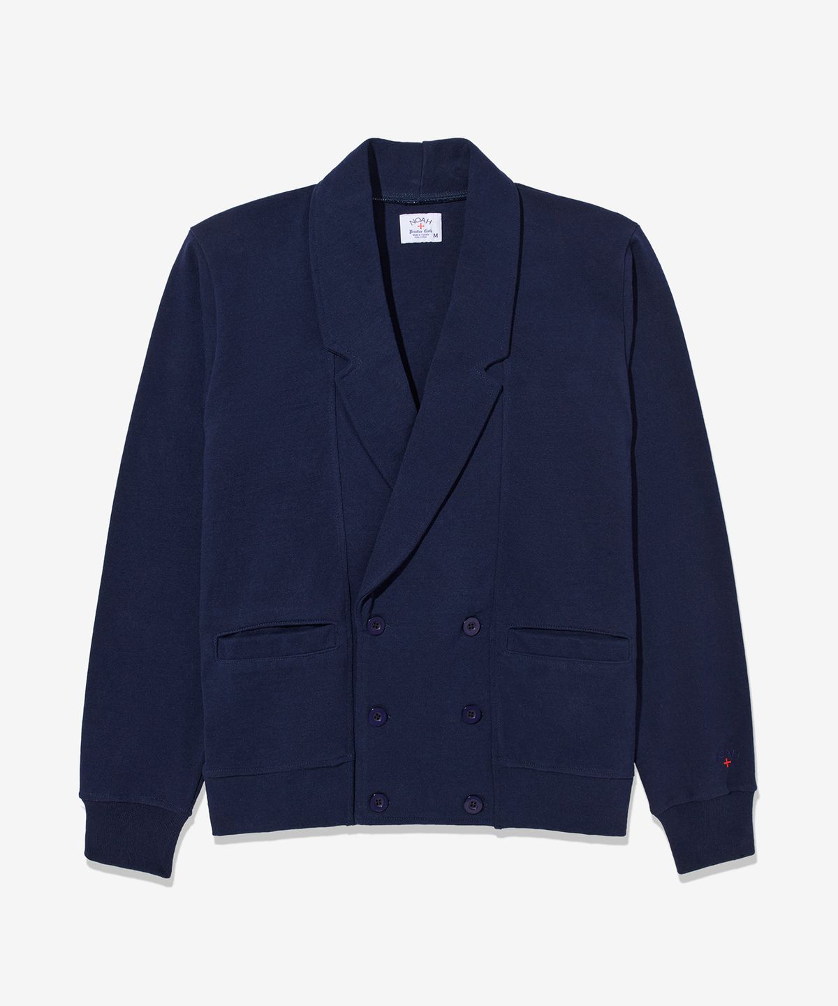 노아(NOAH) (U) 더블 브레스티드 럭비 카디건 네이비 DOUBLE-BREASTED RUGBY CARDIGAN NAVY