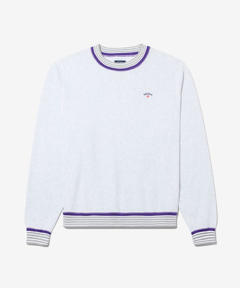 (U) 스트라이프 립 크루넥 애쉬 헤더 STRIPED RIB CREWNECK GREY
