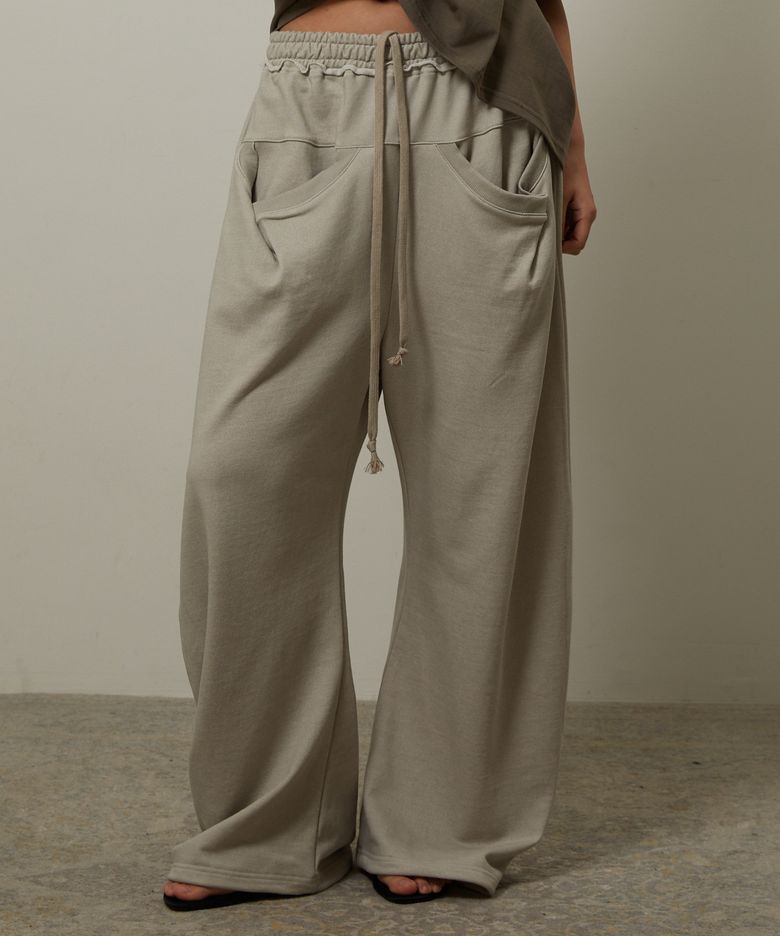 Drop Pocket Sweatpants Beige