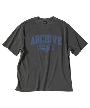 아카이브 피그먼트 반팔티 블랙 차콜