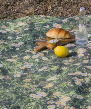 데이지 피크닉매트 단면방수 휴대용 경량 감성 돗자리