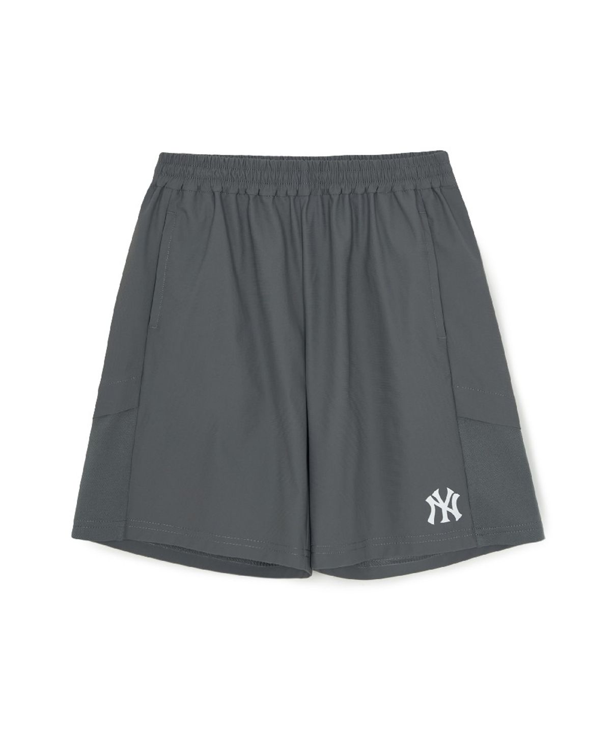 엠엘비 키즈(MLB KIDS) 스포티브 트리코트 메쉬배색 5부 팬츠 NY (Grey)