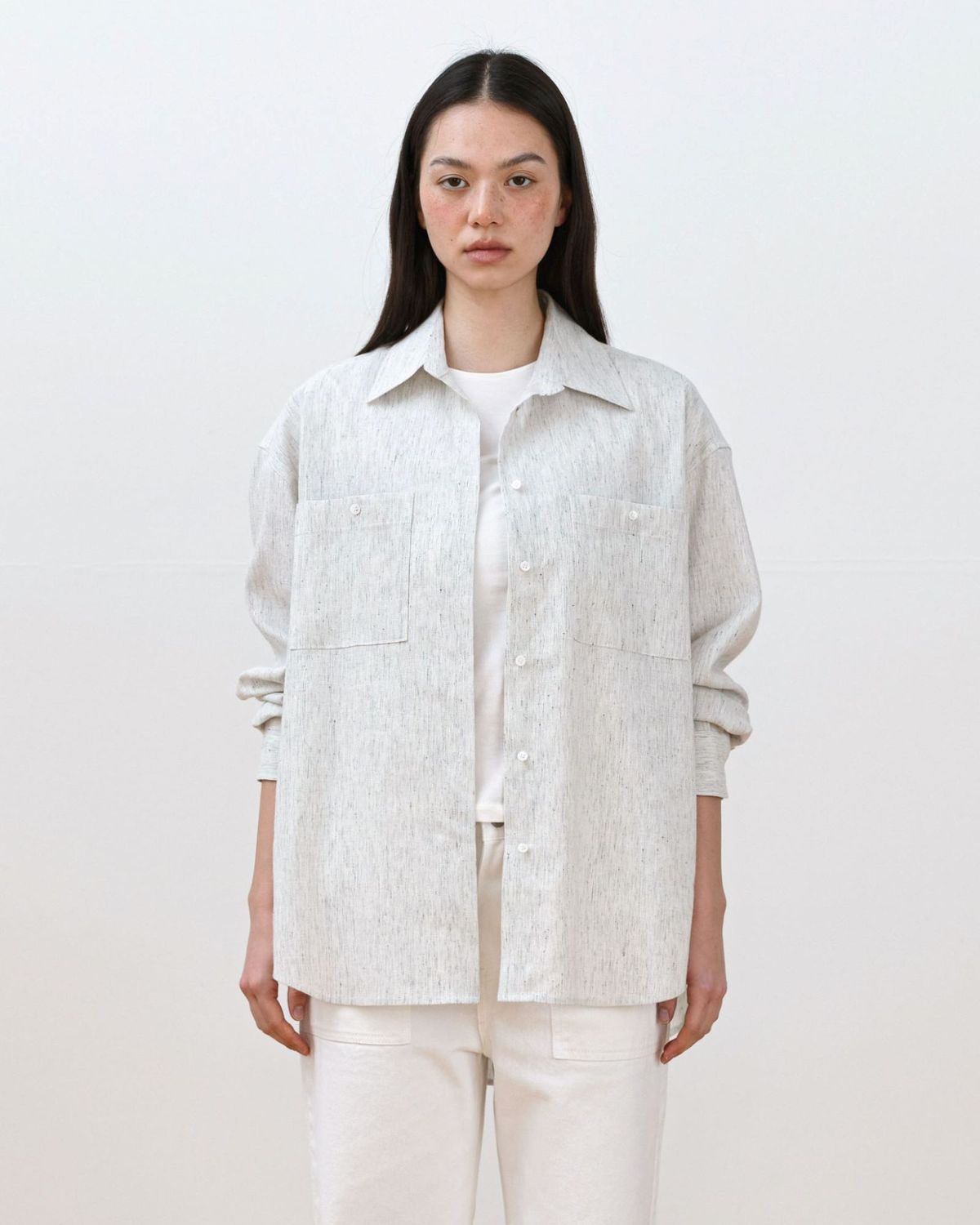 무아르무스(MUARMUS) Noir Linen Shirt [Gray]