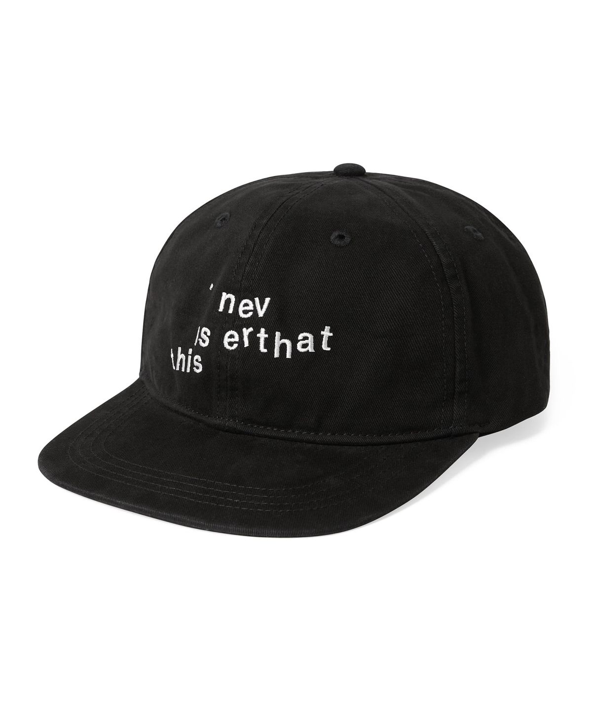 디스이즈네버댓(THISISNEVERTHAT) Broken Logo Cap Black