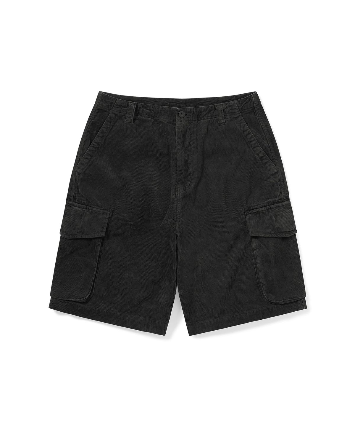 디스이즈네버댓(THISISNEVERTHAT) Overdyed Corduroy Cargo Short Washed Black