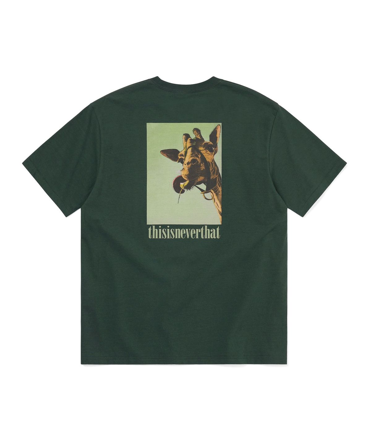 디스이즈네버댓(THISISNEVERTHAT) Giraffe Tee Deep Forest