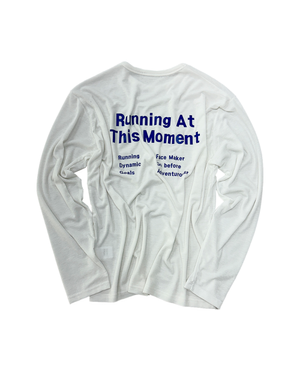 러닝 모먼트 롱 슬리브 티셔츠 (화이트)