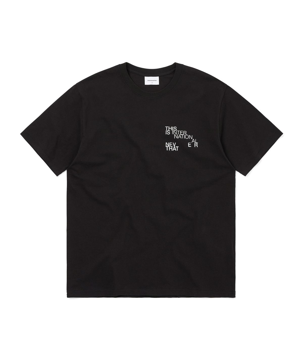 디스이즈네버댓(THISISNEVERTHAT) Paragraph Tee Black